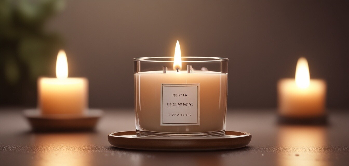 Elegant scented candle