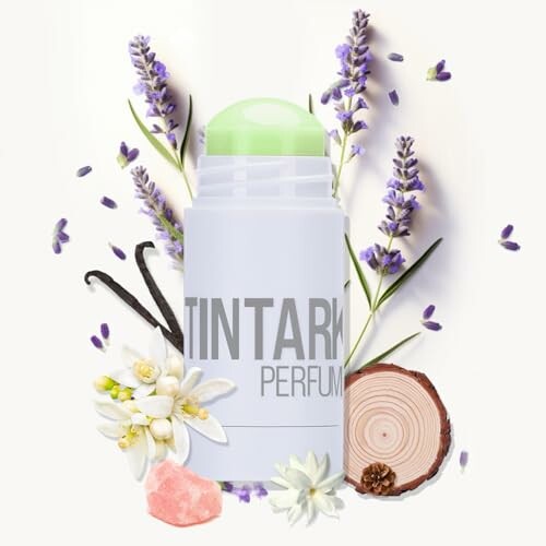 Parfum avec fleurs de lavande et vanille.