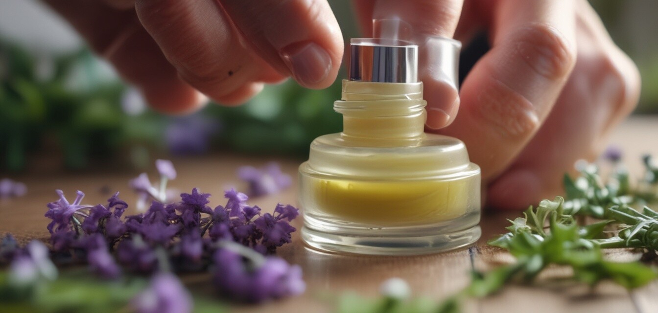 Application de parfum solide