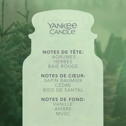 Liste des notes de parfum de Yankee Candle.